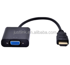 Para HDMI a VGA Cable Adaptador convertidor macho a hembra para PS4 1080P Digital a analógico Video y Audio PVC para PC Laptop Tablet - Product Image 5