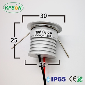1 W Mini LED armoire spot DC12V <span class=keywords><strong>blanc</strong></span> ou <span class=keywords><strong>blanc</strong></span> chaud lumière plafonnier mini LED lumière de placard - Product Image 3