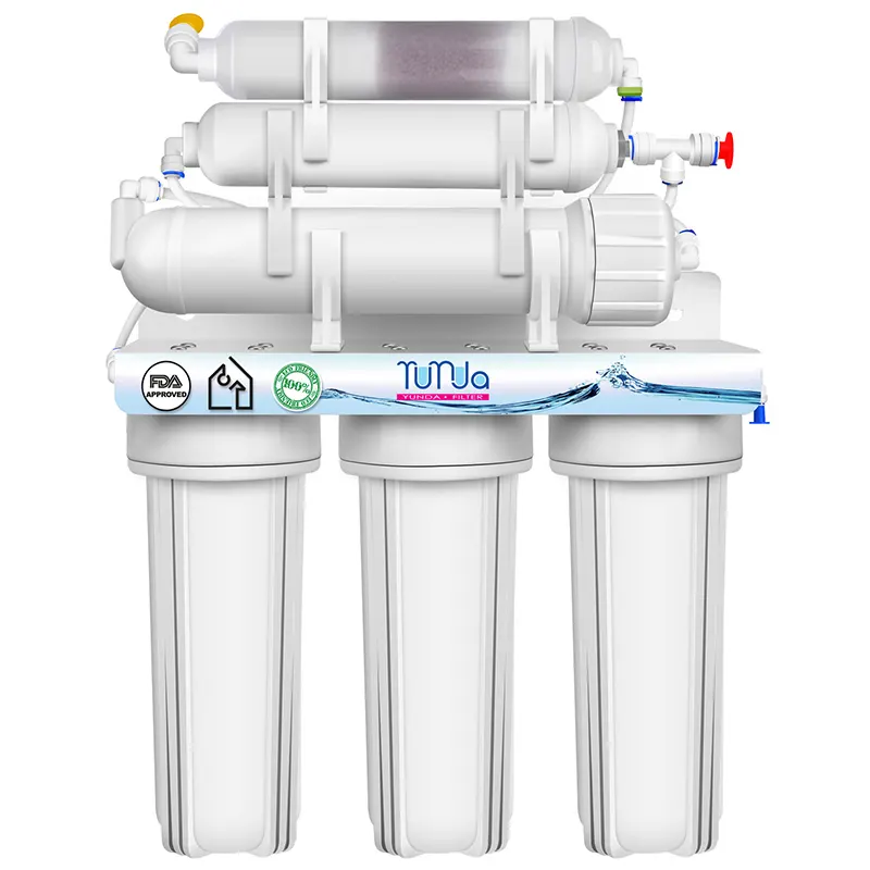 R.o מים מטהר מים טיפול מערכת אוסמוזה הפוכה 18 ידני מים מראש סינון, ביתי ISO9001;NSF42 מוסמך 110