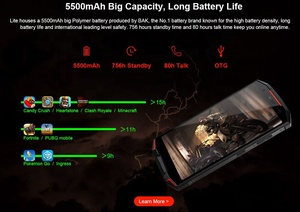 Più poco costoso Della Fabbrica Android8.1MTK6763T Octa-core Telefono Cellulare Robusto 4 + 64Smart Phone Rugged Smart Phone con Sensore NFC di Impronte Digitali - Product Image 2