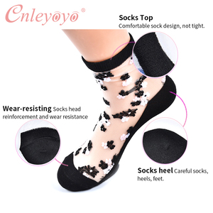 Nuove <span class=keywords><strong>calze</strong></span> da donna in seta di vetro <span class=keywords><strong>Sexy</strong></span> e trasparente all'ingrosso - Product Image 6