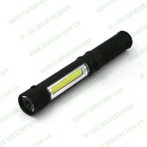 COB LED 多功能磁铁笔手电筒工作灯手电筒光