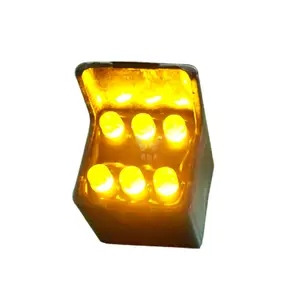 Lampu Sorot Kuning Persegi Kluster Piksel Lampu Lalu Lintas LED 26Mm