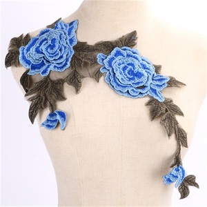CB2684 1 Pezzo Colletto in Pizzo Floreale Ricamato, Decorazione per Collo, Applicazione per Cucito - Product Image 4