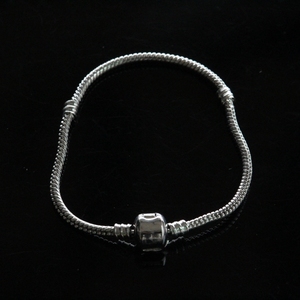 Bijoux Diy grand trou perle vierge simple mode bricolage lisse chaîne serpent squelette <span class=keywords><strong>bracelet</strong></span> de charme en laiton - Product Image 6