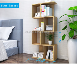 Libreria Moderna in Legno con Design Floreale per Casa e Ufficio - Product Image 4