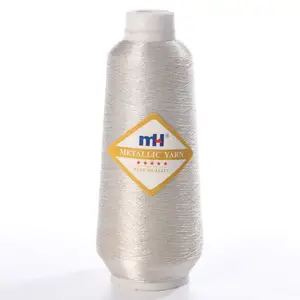 ST Silver Metallic Yarn for Hand and Machine Embroidery