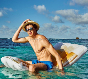 Đồ Chơi Phao Hình Chai Bia Bơm Hơi PVC Võng Bể Bơi Phao Chai Sâm Banh Bơm Hơi - Product Image 4