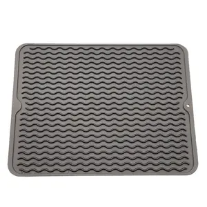 Lớn Silicone Món Ăn Khô Mat Chịu Nhiệt Khô Mat Máy Rửa Chén An Toàn Thoát Nước Mat Cho Nhà Bếp 2022 Hot Không Thấm Nước Túi OPP