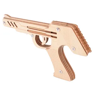 China toy manufacturer wholesale 3D wooden gun puzzle buy online for adults