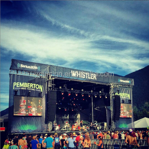 Tùy Chỉnh In Lễ Hội Ban Nhạc Sân Khấu Buổi Hòa Nhạc Phông Nền Lưới Scrims Flex Biểu Ngữ Vải <span class=keywords><strong>Polyester</strong></span> Biểu Ngữ Sân Khấu Backdrop In Ấn - Product Image 4