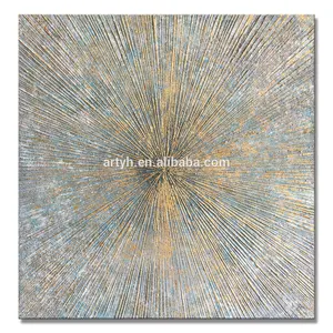 Newest Hand-made Abstract Ray Oil Painting For Decor In Discount Price