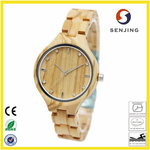 2017 Vogue OEM wholesale price ladies wrist watch Wood wooden Clock - Product Image 1