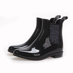 Di hotsale delle signore di plastica fashional pvc flash <span class=keywords><strong>chelsea</strong></span> scarpe <span class=keywords><strong>stivali</strong></span> da pioggia per le donne - Product Image 4