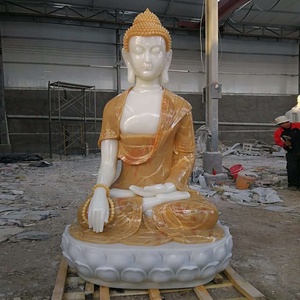 Statues de <span class=keywords><strong>bouddha</strong></span> en marbre sculptées, grande taille, en plein air, pour méditation, pierres assis, à vendre, livraison gratuite - Product Image 6
