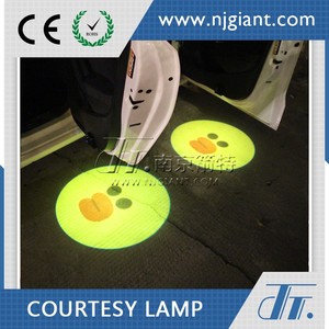 1 par inalámbrico LED puerta cortesía láser proyector Luz de insignia del coche para Toyota - Product Image 4