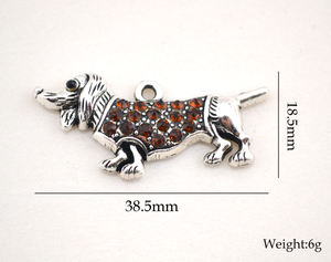 P500156 Yiwu Huilin Jewelry Pendentifs personnalisés en cristal <span class=keywords><strong>multicolore</strong></span> en forme de chien <span class=keywords><strong>teckel</strong></span> - Product Image 6