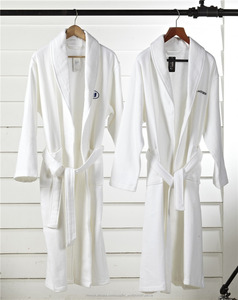<span class=keywords><strong>En</strong></span> gros 100 Coton Respirant Col Châle Hôtel <span class=keywords><strong>Éponge</strong></span> Gaufre <span class=keywords><strong>Peignoir</strong></span> - Product Image 2