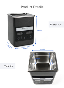 Gt Sonic-S2 2L 50W 40Khz <strong>Tool</strong> <strong>Pro</strong> Ultrasonic Cleaner Ultrasonic Cleaning Machine for Auto Parts - Product Image 2