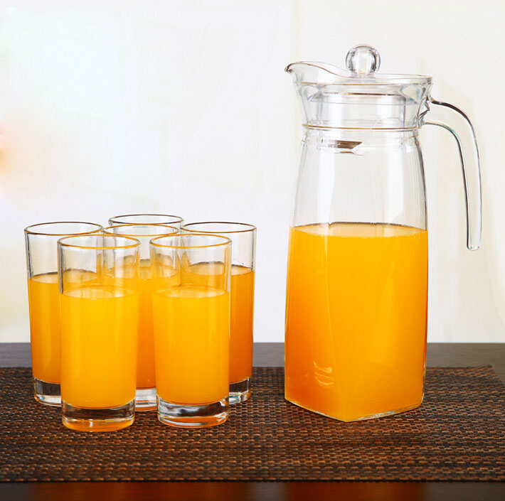 1.3L Large capacity glass jug water jug glass set