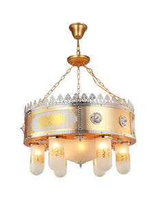 האסלאמי מרכז קישוט ערבית זהב תקרת מנורה - Product Image 2