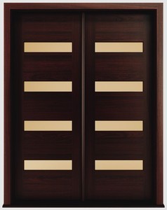 Diseño personalizado de caoba Prehung madera puertas - Product Image 1