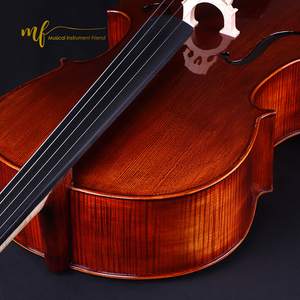 Hecho a mano marrón barnizado de alto grado sólido llama Arce <span class=keywords><strong>Cello</strong></span> - Product Image 4