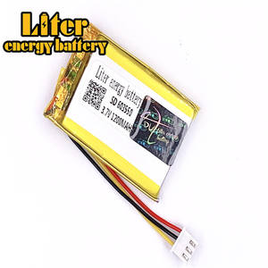 Stecker 2,5-3 P 3,7 V 603550 1200 mah Wiederaufladbare lipo batterie solar li ionen polymer lithium-batterie mit PCM - Product Image 1