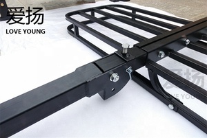 2 \ "מרובע מטען אוניברסלי סל פלדה מחוץ לכביש 4x4 hitch הר נושאת מטען עבור אביזרים קרוון