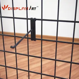 Display Hook Metal High Quality Black Metal Wire Gridwall Euro Retail Display Hook