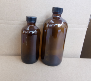 15ml-1000ml Boston <strong>Brown</strong> Laboratory Amber <strong>Glass</strong> <strong>Bottles</strong> with Black Screw Cap for Eye Drops and Pharmecutical Use - Product Image 1