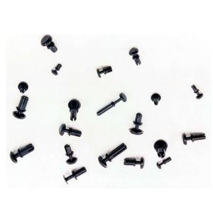 <span class=keywords><strong>Remache</strong></span> de <span class=keywords><strong>Plástico</strong></span> Redondo con Cabeza de Presión RC Blanco y Negro para Montaje - Product Image 5