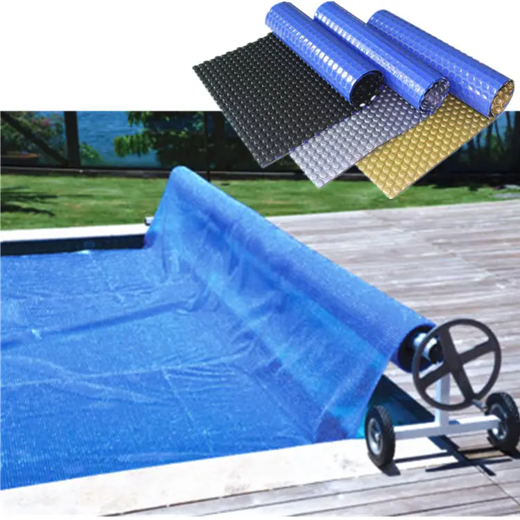 Cubierta solar automática para piscina, espuma de burbujas de PE, precio barato