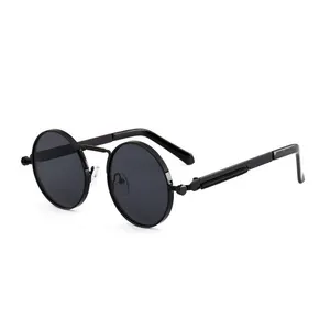 Оптовая Продажа Модные паровые круглые солнцезащитные очки в стиле панк