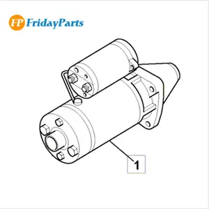 24ボルトスターターモーター714/40236スターターパーツ4.5kWスターターアセンブリ714/40280