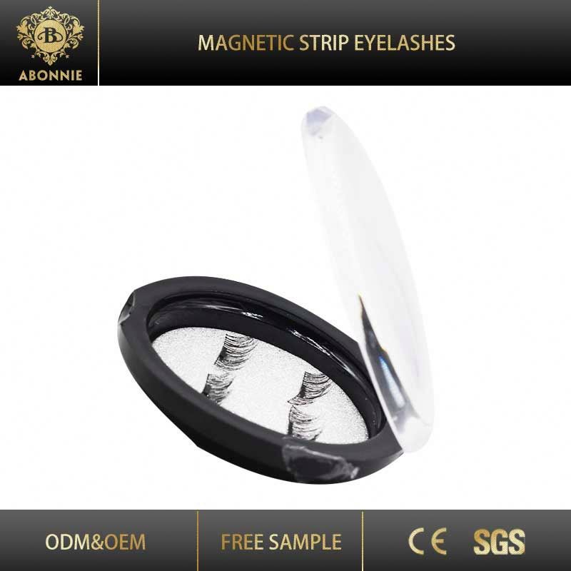 100% Main Synthétique Cils À La Main 3d Soie Faux Magnétique Cils Avec la Boîte