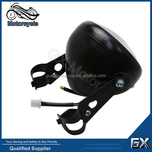 <span class=keywords><strong>Phare</strong></span> avant de <span class=keywords><strong>moto</strong></span> <span class=keywords><strong>vintage</strong></span> classique <span class=keywords><strong>rond</strong></span> en métal 6'' pour <span class=keywords><strong>moto</strong></span>, modification cool, <span class=keywords><strong>phare</strong></span> avant noir avec support, feu antibrouillard - Product Image 2