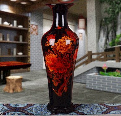 中国景德镇 花瓶 景德镇红瓷花瓶价格报价行情- 京东