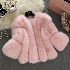 Giacca e cappotto 2018 in pelliccia di volpe sintetica in stile <span class=keywords><strong>Vintage</strong></span> da <span class=keywords><strong>donna</strong></span> per fodera invernale in materiale acrilico - Product Image 1