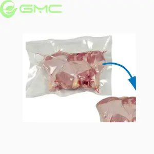 PVDC/PE vacío de alimentos bolsa de embalaje de plástico transparente para carne procesada/salchichas