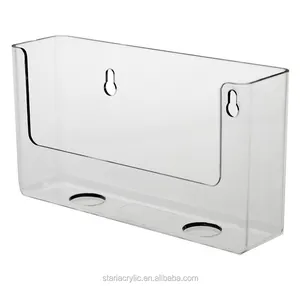 Rõ Ràng Acrylic Cao Cấp Truy Cập <span class=keywords><strong>Top</strong></span> Wall Mount Bưu Thiếp Chủ Hiển Thị Đứng Poster Ad Đăng <span class=keywords><strong>Brochure</strong></span> Hiển Thị Giá - Product Image 1