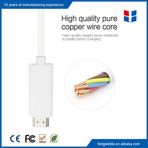 1.8 m cavo HDMI con cavo USB per ipad 1/<span class=keywords><strong>2</strong></span>/3/iphone 4 s/<span class=keywords><strong>ipod</strong></span> <span class=keywords><strong>touch</strong></span> 4th - Product Image 4