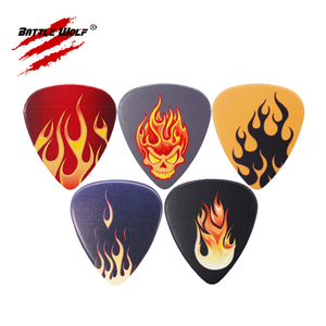 Plectres de guitare personnalisés à faible MOQ, design coloré, 0,46 mm, 0,71 mm, 0,88 mm, 0,96 mm, 1,2 mm, 1,5 mm, double face, pour boutique en ligne - Product Image 2