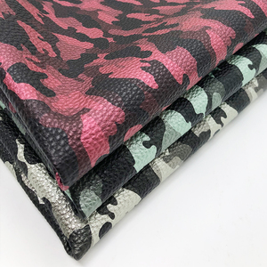 Cuero Sintético <span class=keywords><strong>PU</strong></span> Reciclado Estampado con Camuflaje y Brillo para Muebles, Bolsos, Tarjeteros, Chaquetas, Adornos y Pantuflas - Product Image 2