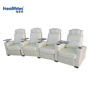 Luxury 3 Seats Recliner Cinema Sofa for Home Use Modern Living Room Sofa Chesterfield Sofa Single Motor for Each Seat Optional