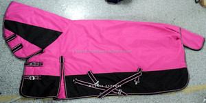 Tapis de cheval d'hiver imperméable à l'eau 600D Ripstop Polyester Dressage Use Racing Blanket Polyfill Lining Indian Manufacturer - Product Image 3