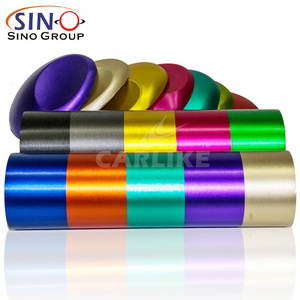 <span class=keywords><strong>De</strong></span> alta calidad <span class=keywords><strong>de</strong></span> la burbuja <span class=keywords><strong>de</strong></span> aire libre cromo plata cepillado película del vinilo del abrigo del coche - Product Image 4