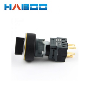 Interruptor selector giratorio HBC16/22 Eléctrica Serie 2 o <span class=keywords><strong>3</strong></span> selector de posición interruptor de botón 1NO + 1NC momentáneo - Product Image 3