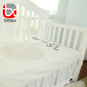100% Cotton Moon Printed Bursing <strong>Cot</strong> Fitted <strong>Sheets</strong> with Bag <strong>Cot</strong> Baby Organic Crib <strong>Sheet</strong> - Product Image 3