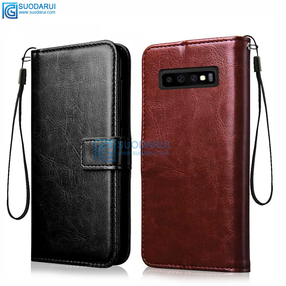 New Luxury cell phone case Book Wallet Flip leather Case for Samsung Galaxy S10 S10lite S10plus cover Pouch